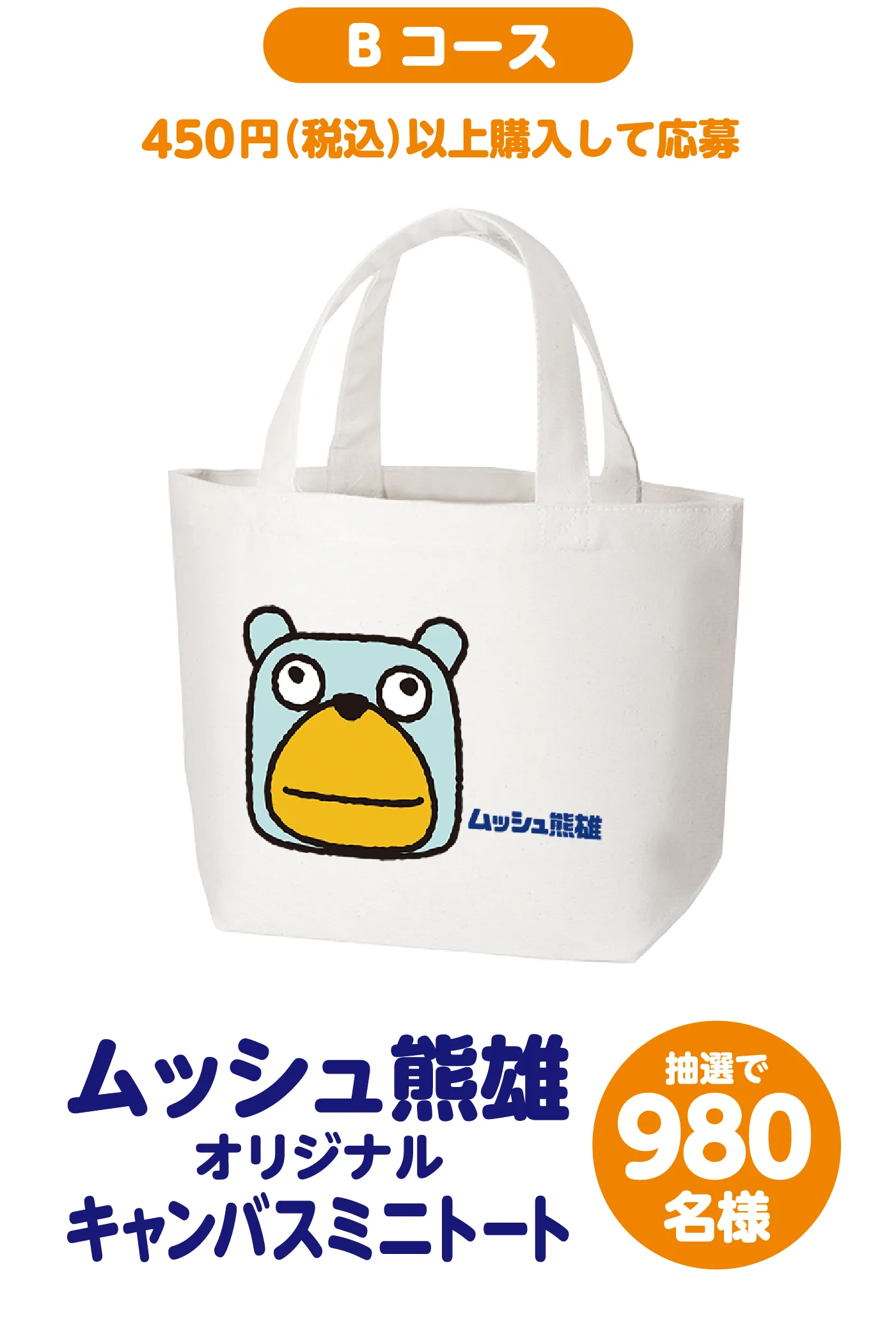 Bコース：450円（税込）以上購入して応募